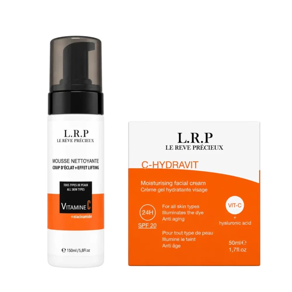 LRP PACK CREME HYDRATANTE VITAMINE C + MOUSSE NETTOYANTE ECLAIRCISSANTE 150ML
