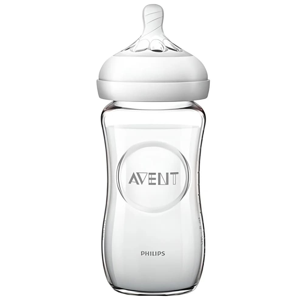 PHILIPS AVENT – BIBERON NATUREL EN VERRE 1M+ 240 ML