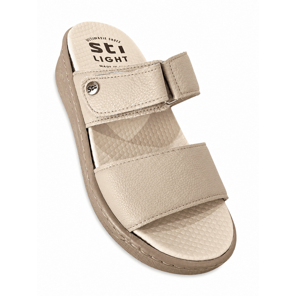 STI LIGHT – CLAQUETTES ORTHOPEDIQUES BEIGES POUR HOMME