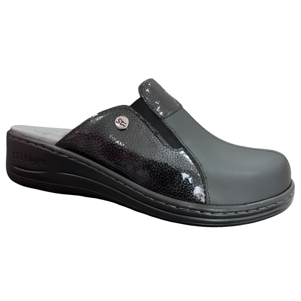 STI LIGHT – SABOTS ORTHOPEDIQUES FEMME NOIRS VERNIS ET MAT