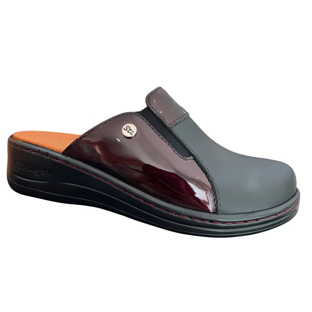 STI LIGHT – SABOTS ORTHOPEDIQUES FEMME NOIRS ET BORDEAUX