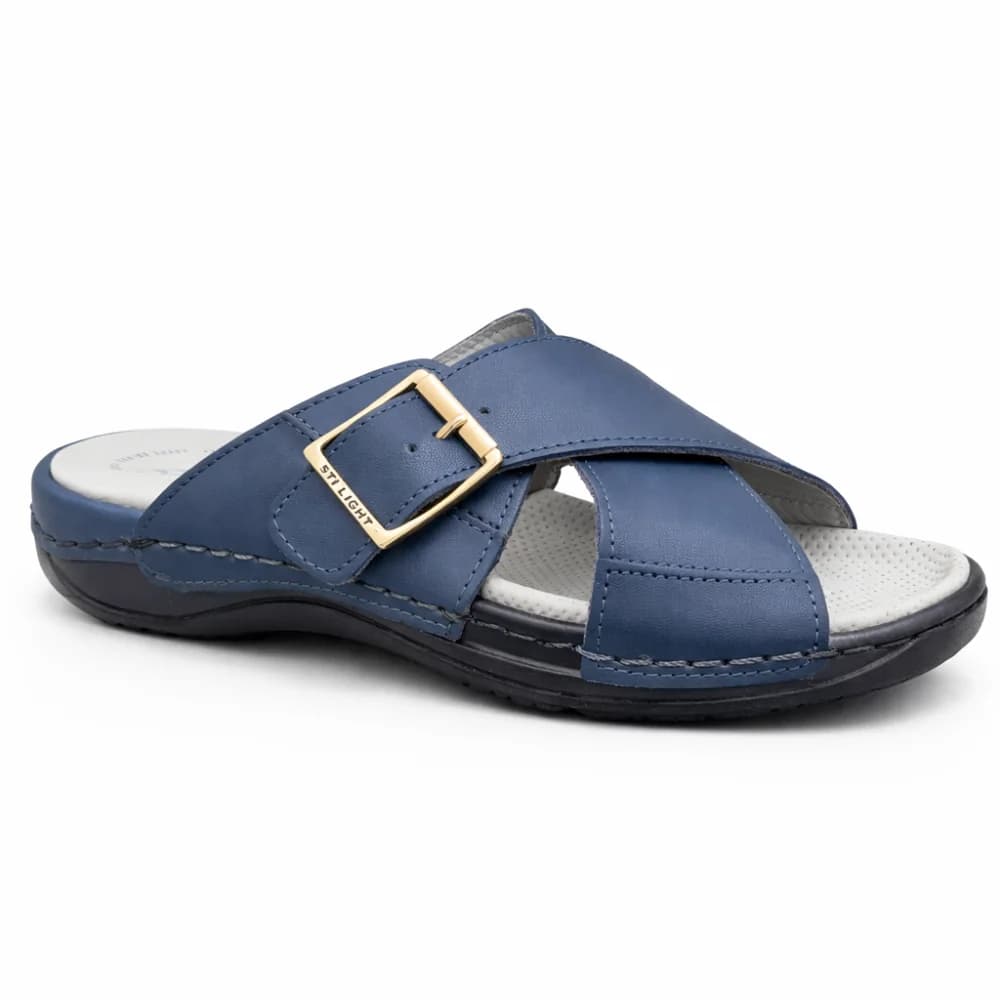 STILIGHT – CLAQUETTES ORTHOPEDIQUES BLEU HOMME