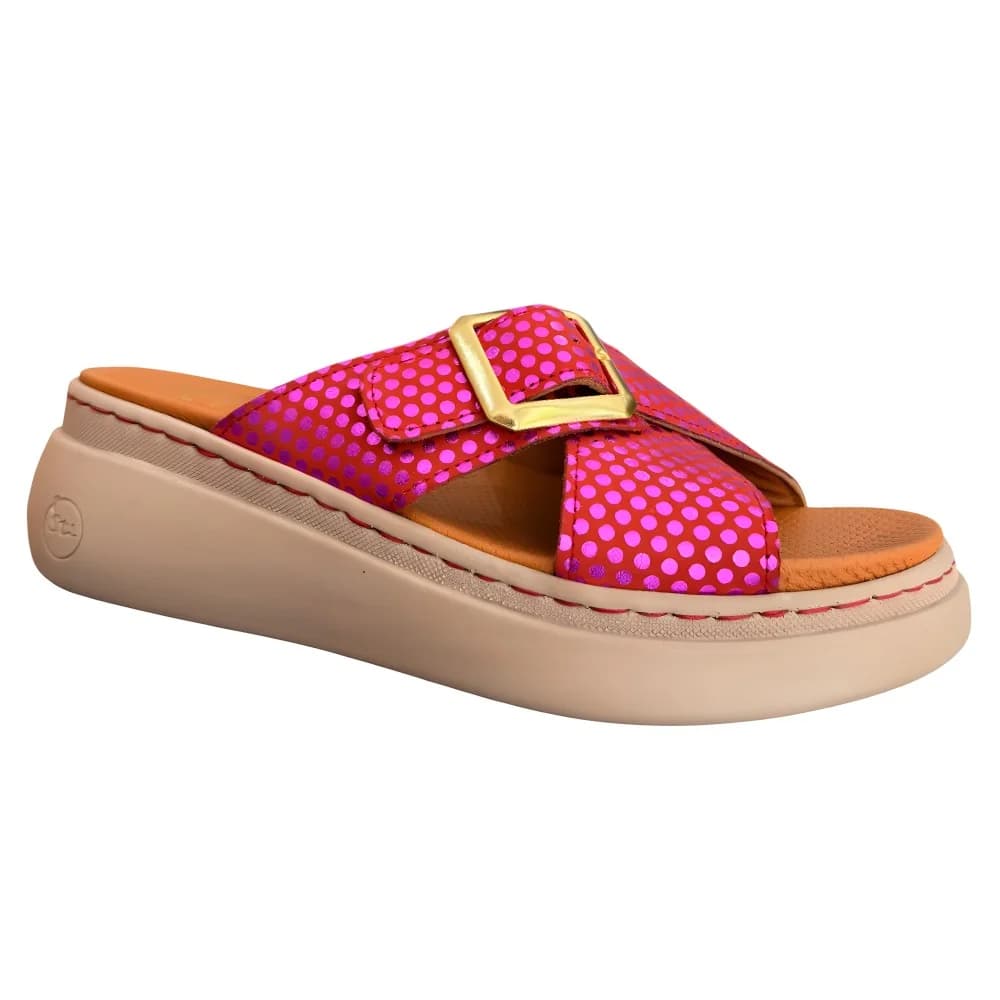 STILIGHT – CLAQUETTES ORTHOPÉDIQUES CROISÉES COULEUR ROSE CHANGEANTE FEMMES