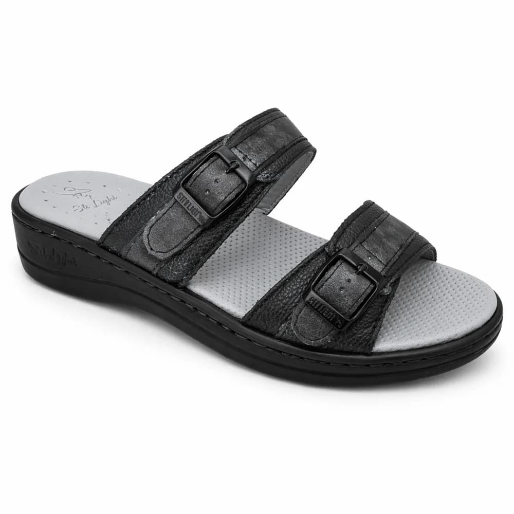 STILIGHT – CLAQUETTES ORTHOPEDIQUES NOIR GRIS FEMME