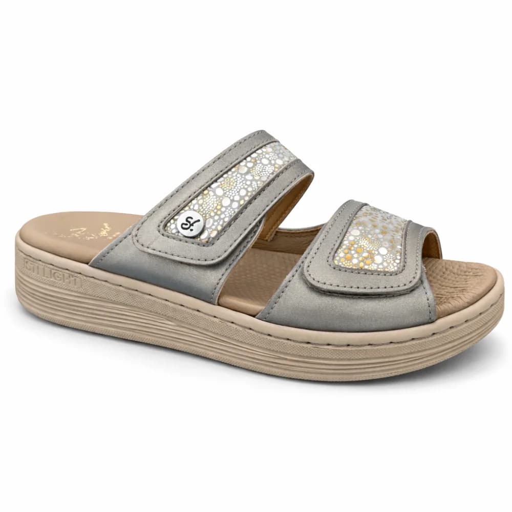 STILIGHT – CLAQUETTES ORTHOPEDIQUES TAUPE FONCE FEMME