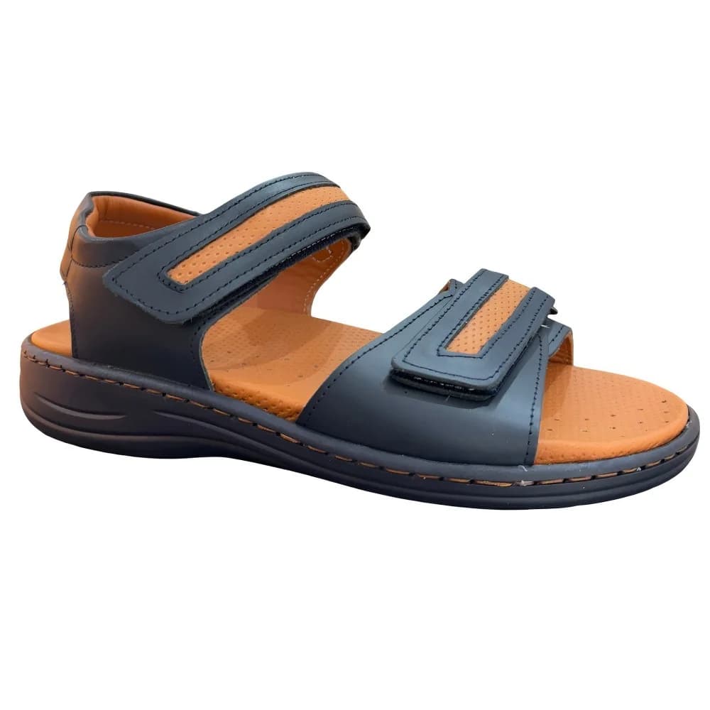 STILIGHT – SANDALES ORTHOPEDIQUES MARRONS ET BLEUS POUR HOMME