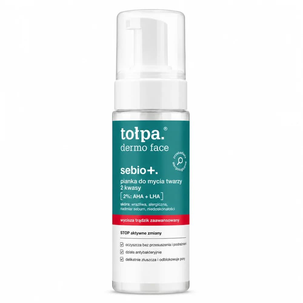 TOŁPA DERMO FACE SEBIO+ – MOUSSE NETTOYANTE VISAGE ANTI IMPERFECTIONS 150 ML