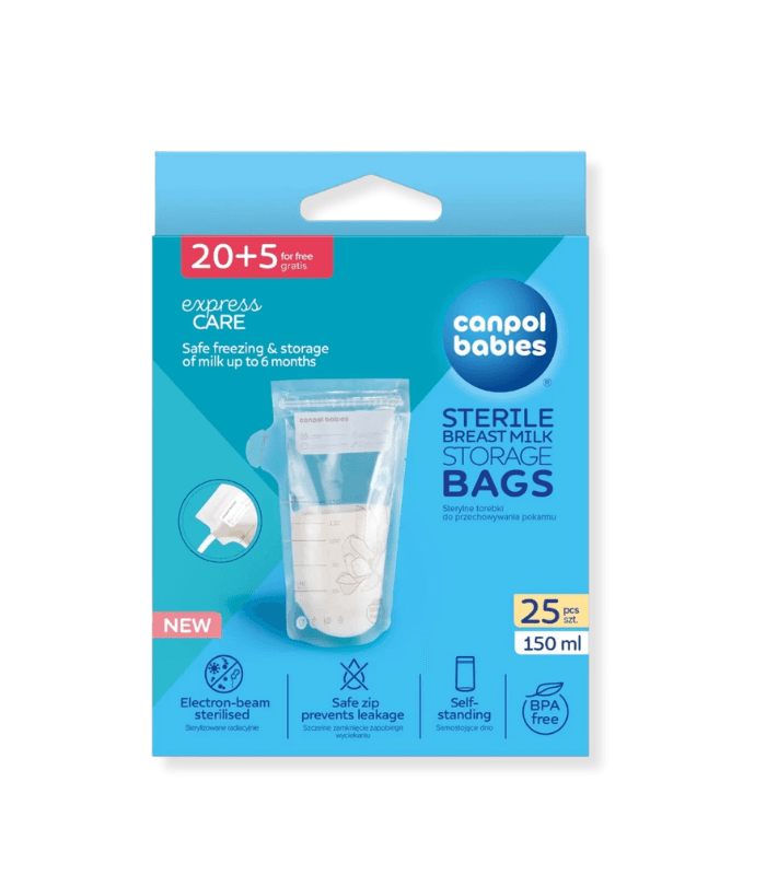 CANPOL 25 SACS DE CONGELATION STERILES LAIT MATERNEL