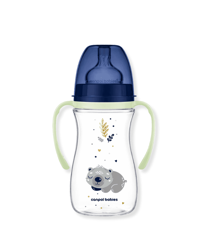 CANPOL BABIES BIBERON ANTICOLIQUE COL LARGE SLEEPY KOALA BLEU