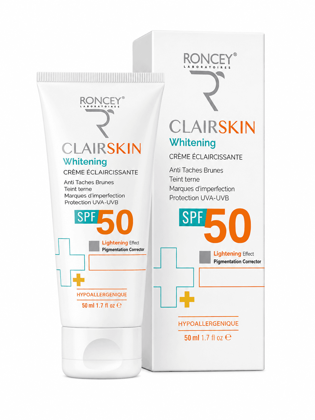 RONCEY CLAIRSKIN WHITENING CR WATERPROOF SPF50+ 50ML