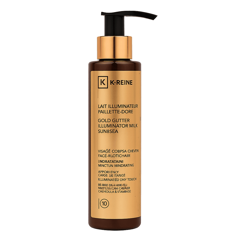 K-REINE LAIT ILLUMINATEUR PAILLETE DORE CHX ET CORPS 150ML