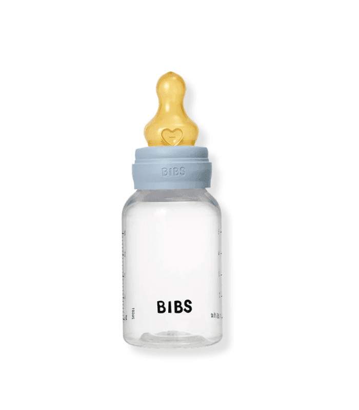 BIBS BIBRON LATEX 150ML / SLOW FLOW-BABY BLUE