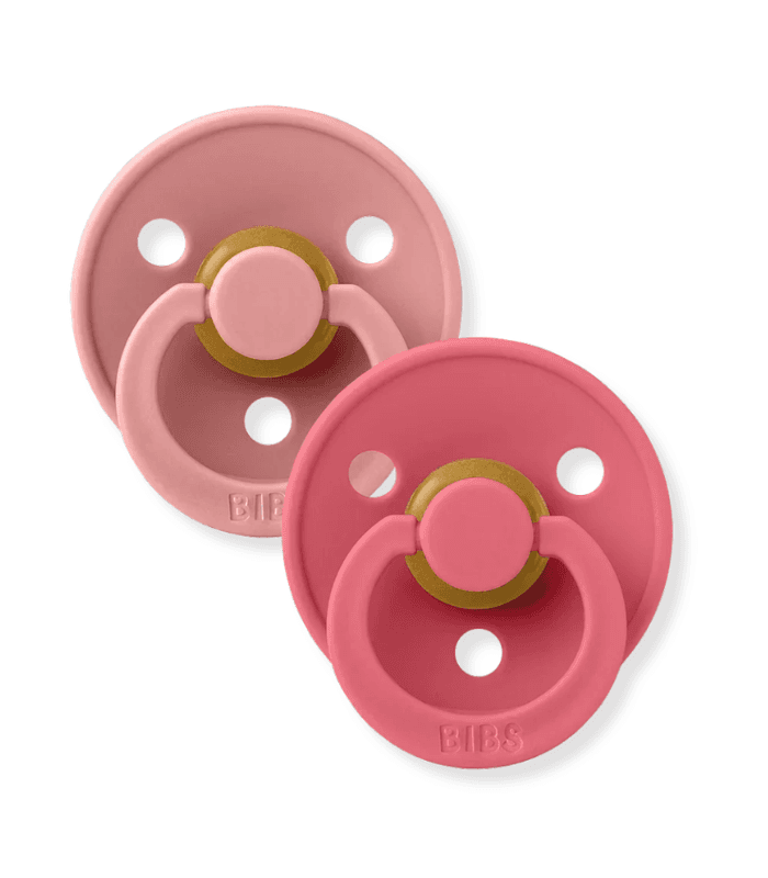 BIBS SUCETTE PACIF.COLOUR 1.AGE X2 DUSTY PINK/CORAL