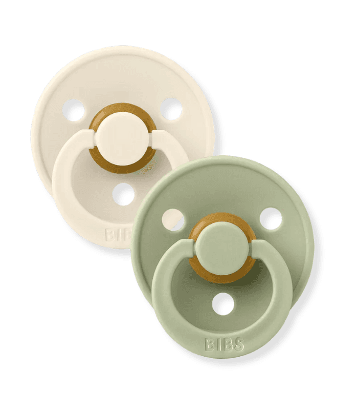 BIBS SUCETTE PACIF.COLOUR 3.AGE X2 /IVORY-SAGE