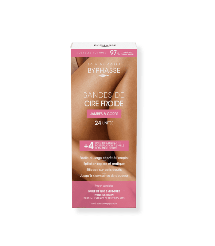 BYPHASSE BANDES DE CIRE FROIDE JAMBES ET CORPS PS B/24