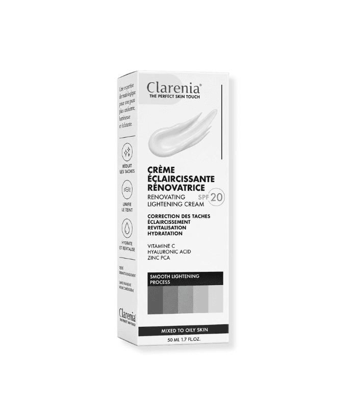 CLARENIA CR ECLAIRCISSANTE RENOVATRICE SPF20 PNS 50ML