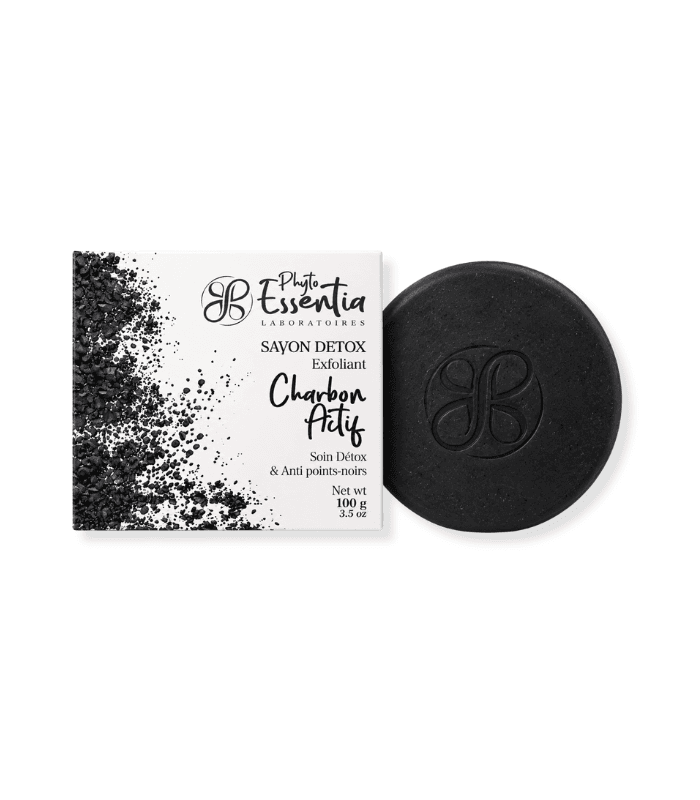 PHYTOESSENTIA SAVON DÉTOX EXFOLIANT CHARBON ACTIF 100 G