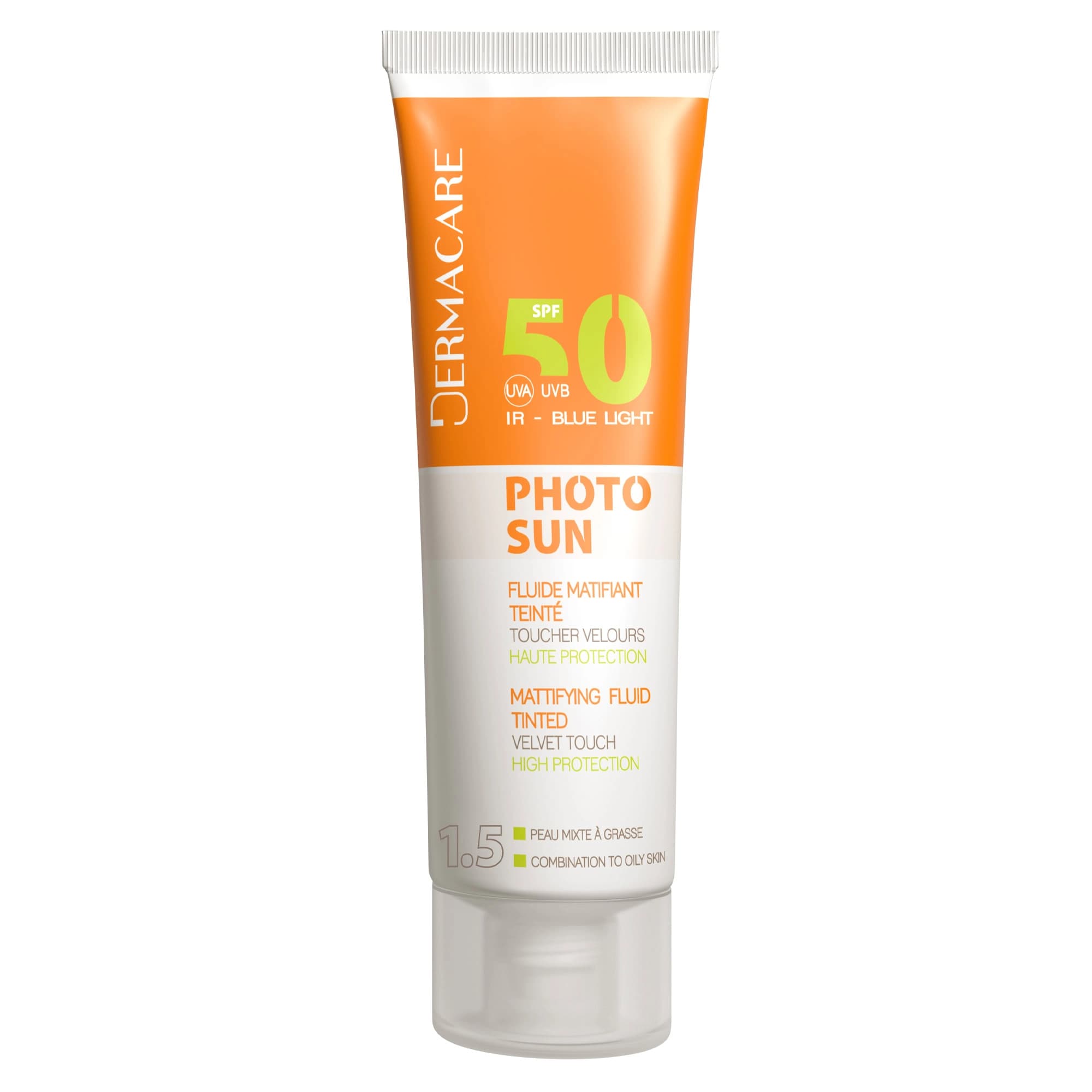 DERMACARE TEINTEE OILY SKIN FLUIDE 1.5 SPF50+