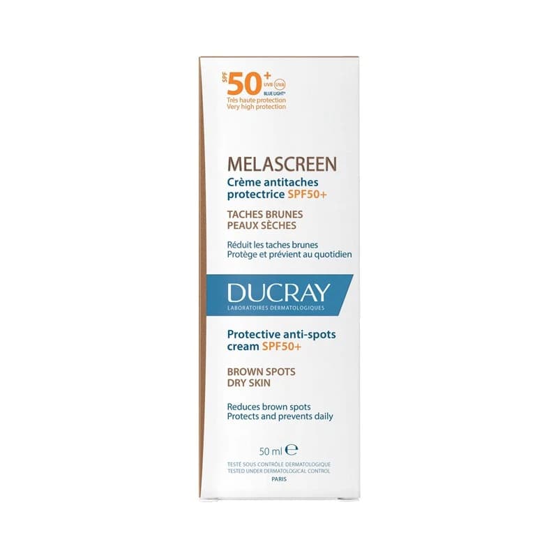 DUCRAY MELASCREEN CREME ANTITACHES PEAUX SECHES SPF50+