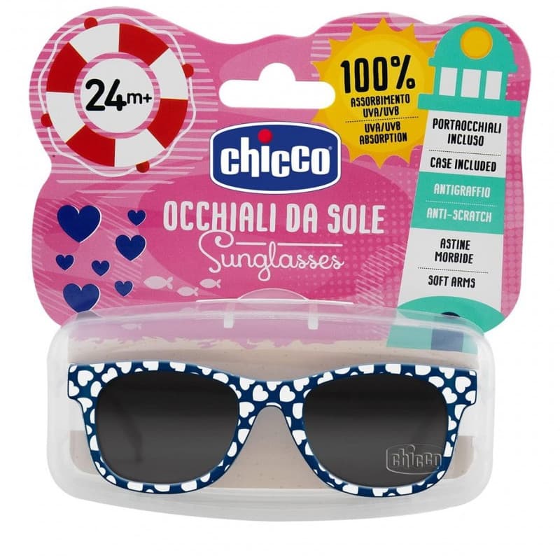 CHICCO – LUNETTES DE SOLEIL TRANSLUICDE – BLEU MARBRE – 24M+