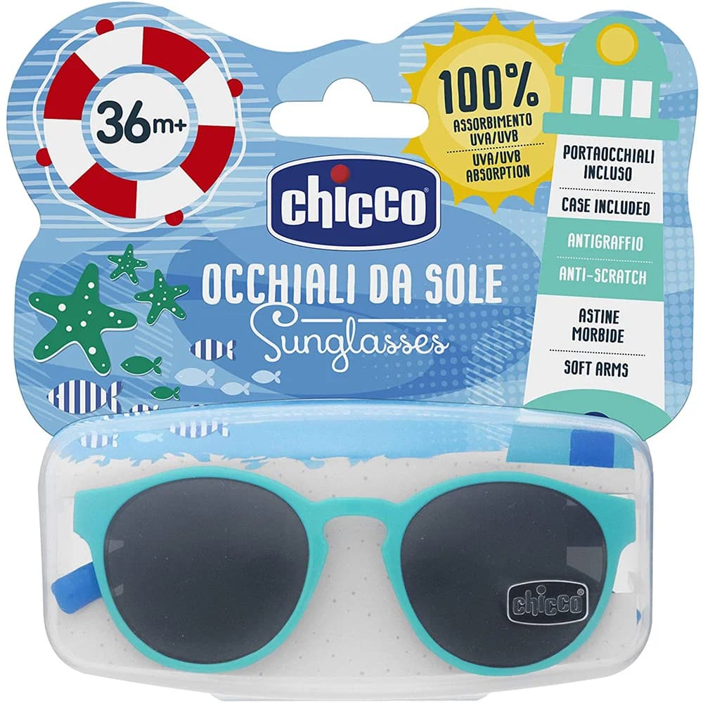 CHICCO – LUNETTES DE SOLEIL – BLEU – 36M+