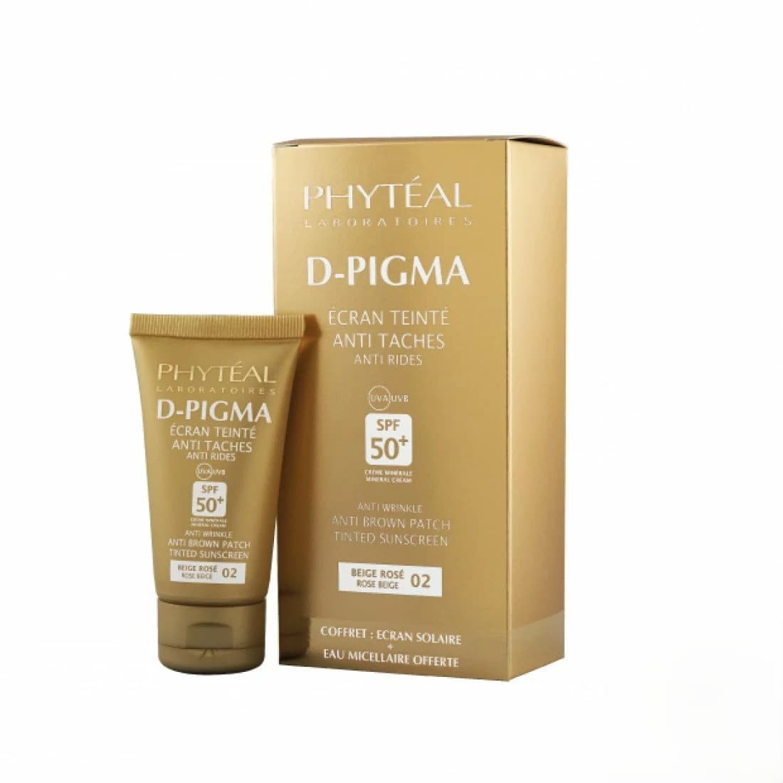 Phyteal écran solaire D-PIGMA teinte beige rose spf 50+