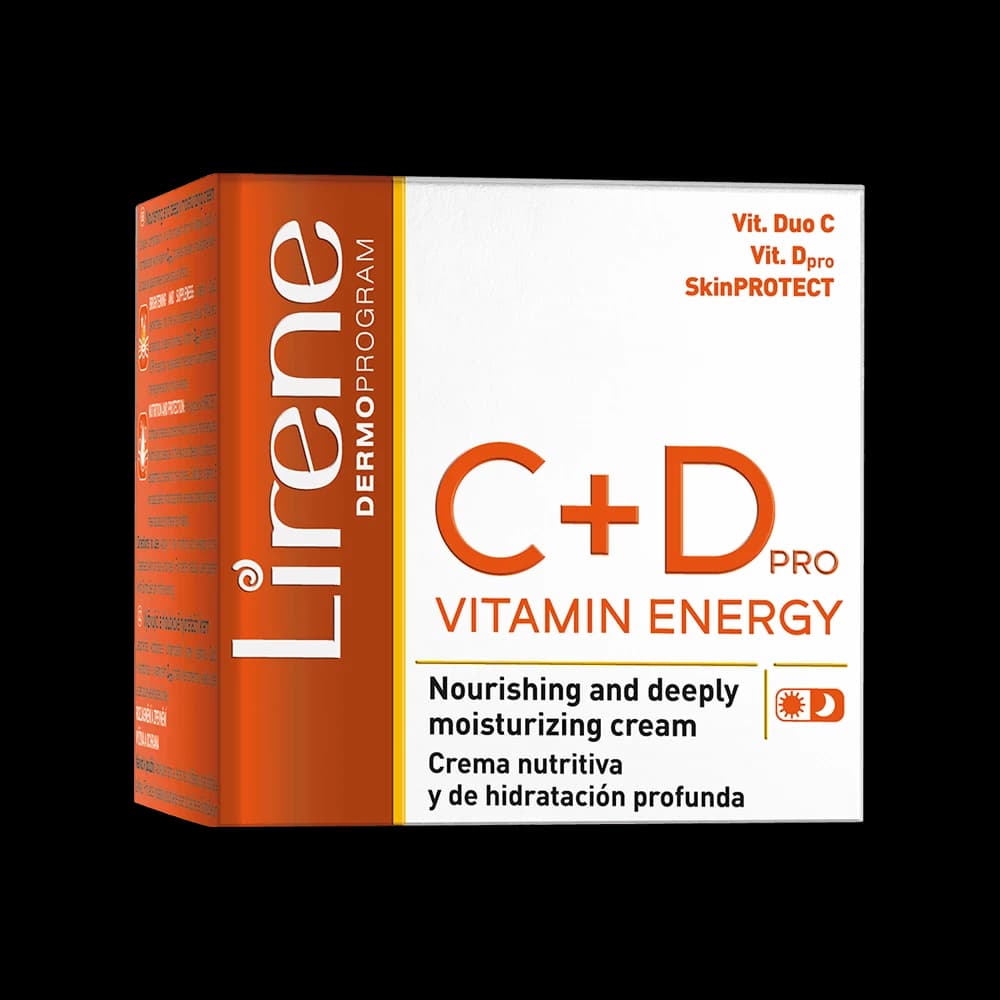 Lirene VITAMIN ENERGY C+D PRO Crème nourrissante et hydratante intense 50 ml