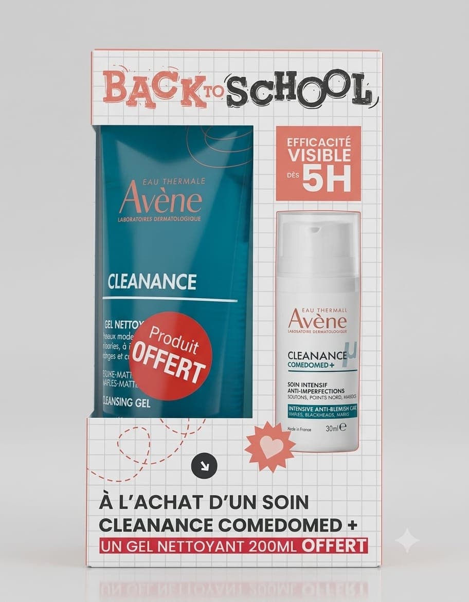avene back to school comedomed+ + gel nettoyant 200ml