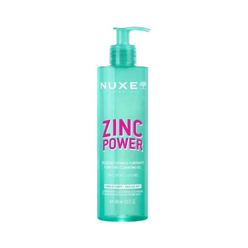 Gel nettoyant purifiant Nuxe Zinc Power 400 ml