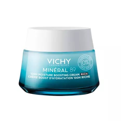 Vichy minéral 89 Crème Boost D’hydratation 100H Riche Sans Parfum