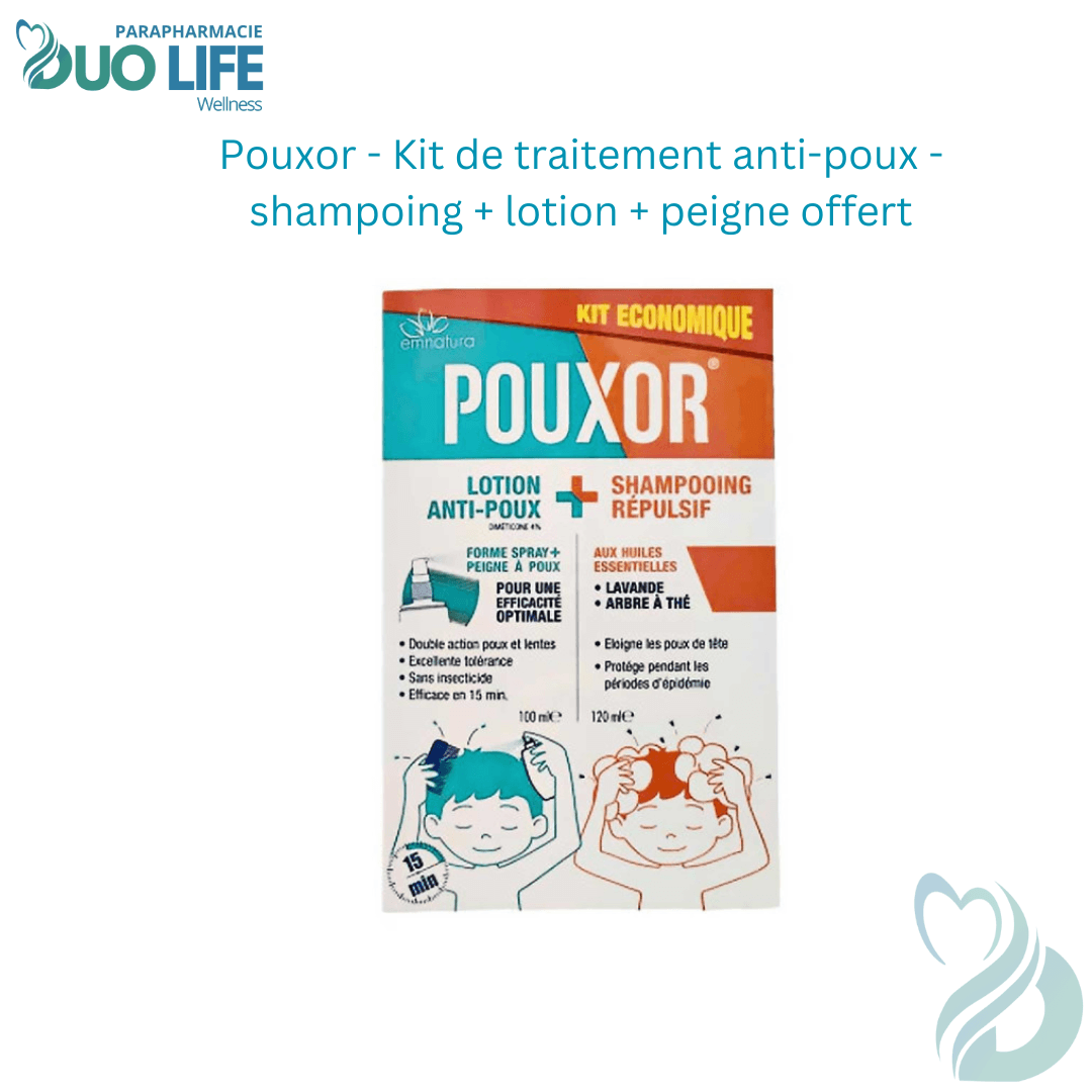 Pouxor – Kit de traitement anti-poux