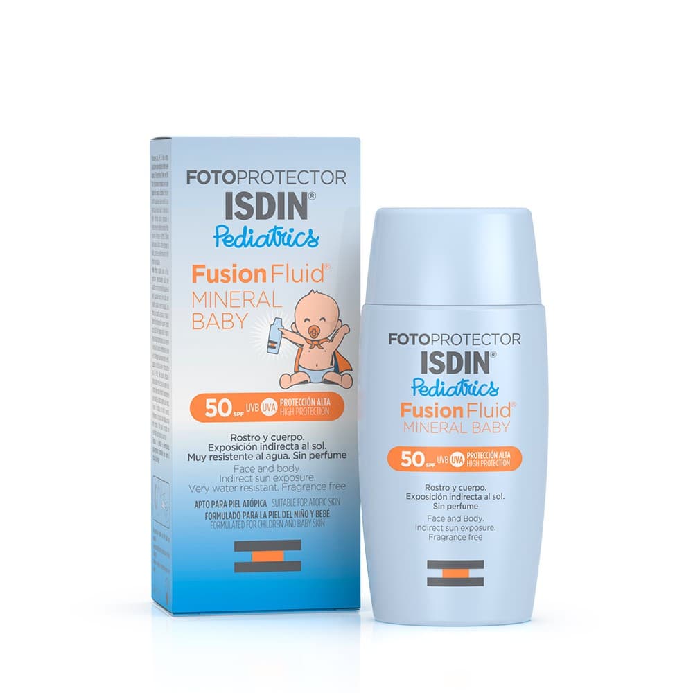 search ISDIN FUSION FLUID MINERAL BABY SPF50+ ISDIN PHOTOPROTECTION ECRAN SOLAIRE FUSION FLUID MINERAL BABY SPF50+ 50ML