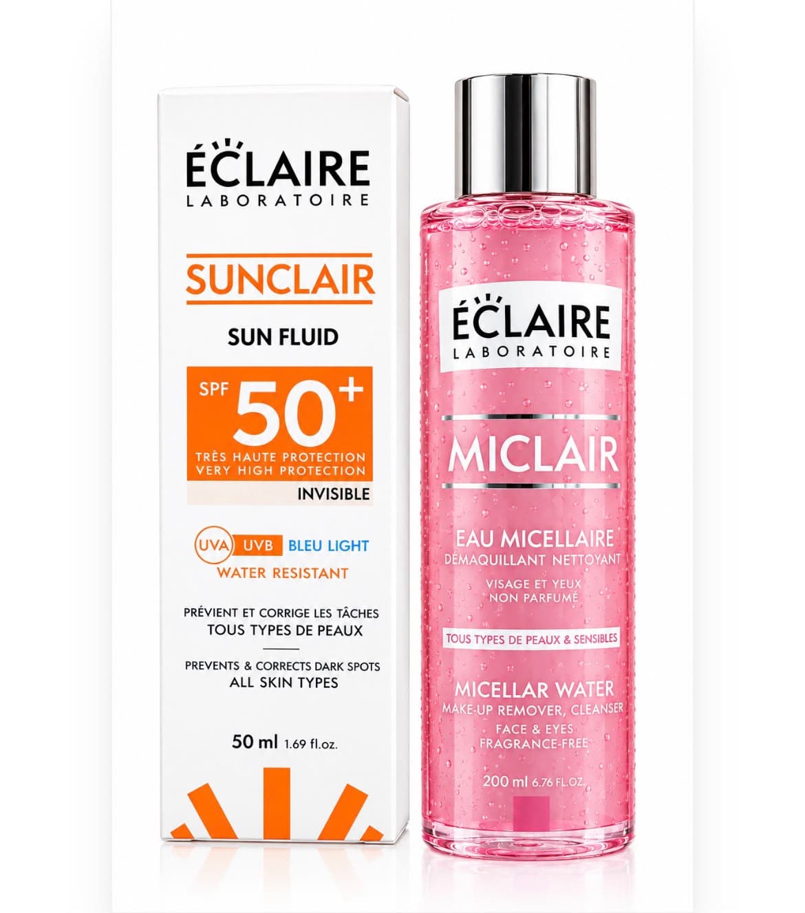 PACK ECLAIRE ECRAN INVISIBLE + EAU MICELLAIRE GRATUIT