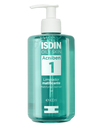 GEL NETTOYANT MATIFIANT PEAU MIXTE A GRASSE A TENDANCE ACNEIQUES ISDIN ACNIBEN 400ML