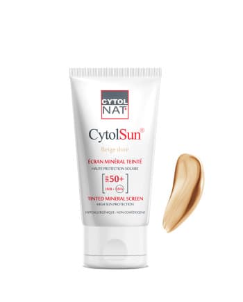 ECRAN SOLAIRE TOUT TYPE DE PEAU CYTOLSUN BEIGE DORE 50ML SPF50+