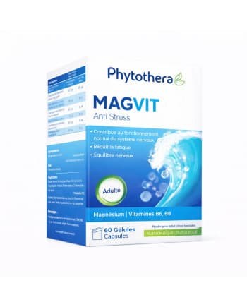 COMPLEMENT ALIMENTAIRE PHYTOTHERA MAGVIT MAGNESIUM 60 GELULES