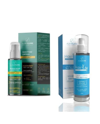 BAIN D'HUILE CHEVEUX+SERUM CHEVEUX ALMAFLORE