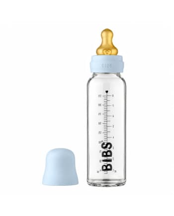 BIBERON EN VERRE BIBS BLEU 225 ML