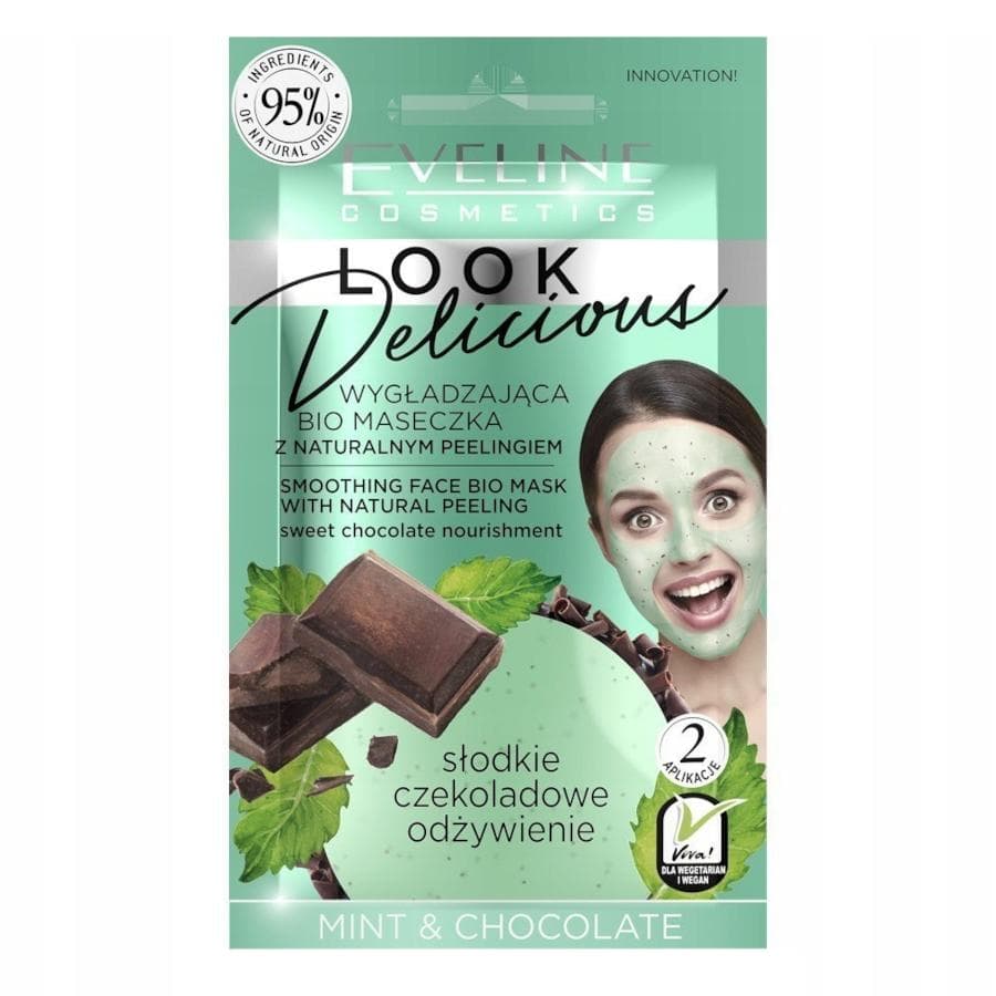 Eveline Looks Delicious Menthe & Chocolat Masque Visage Bio Lissant – 10ml
