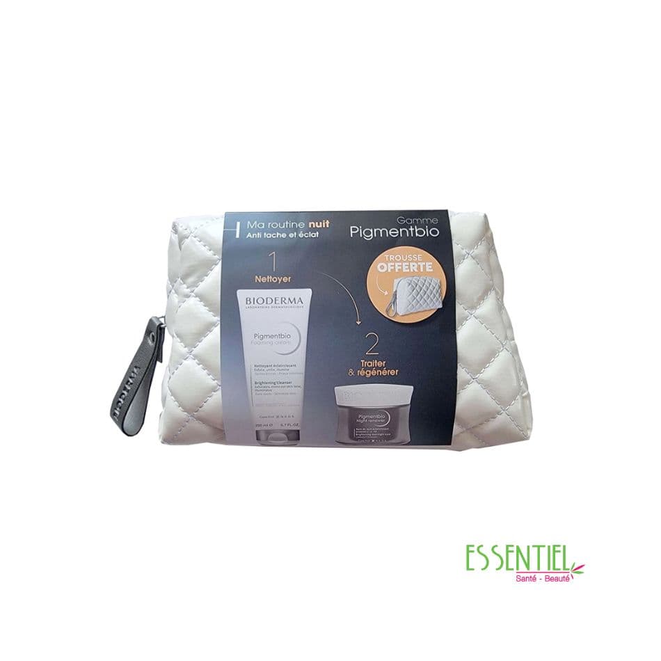 BIODERMA TROUSSE Pigment bio night renewer 50ml + Pigmentbio Foaming Cream 200ml