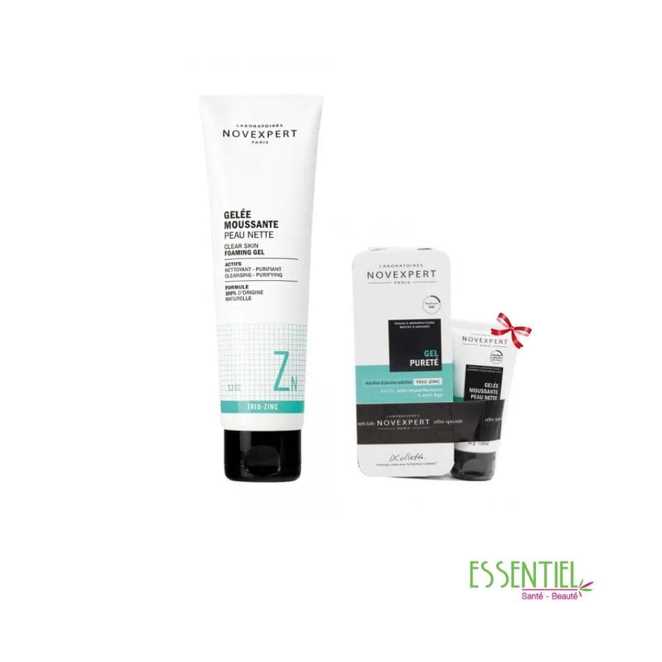 Novexpert lot (gel pureté + gelée moussante +gelée moussante 30gr offerte