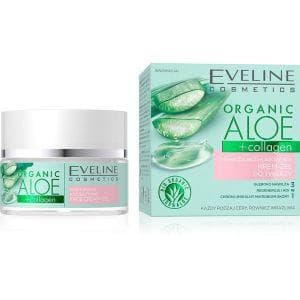 Eveline Gel-Crème Jour/Nuit Aloès + Collagène Bio Hydratant-Apaisant 50 ml