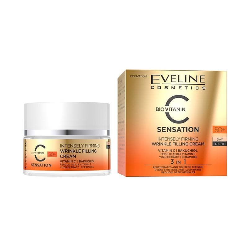 Eveline C Sensation 50+ Crème Combleur Rides Crème Combleur Rides Fortement Raffermissante 50ML