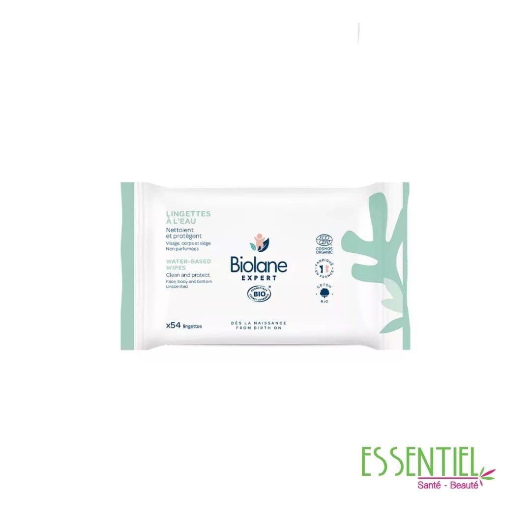 BIOLANE Lingettes à l’eau certifiées biologiques
