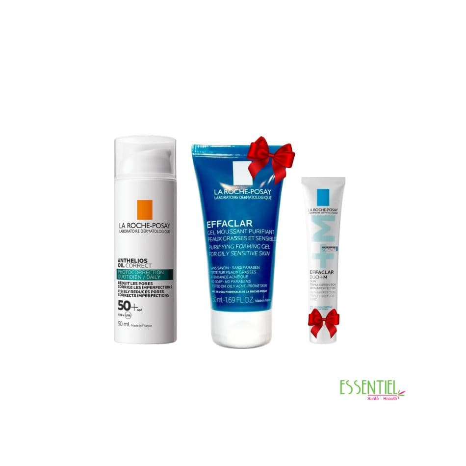 LA ROCHE POSAY OIL CORRECT SPF 50+ +EFFACLAR GEL MOUSSANT 50ML OFFERT+ EFFACLAR DUO+ M 15ML OFFERT