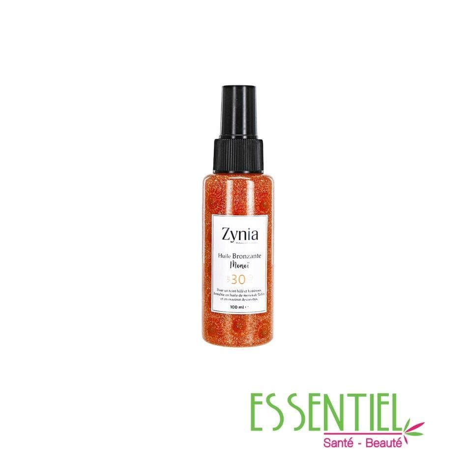 ZYNIA Huile Bronzonte monoï spf 30 pailletée