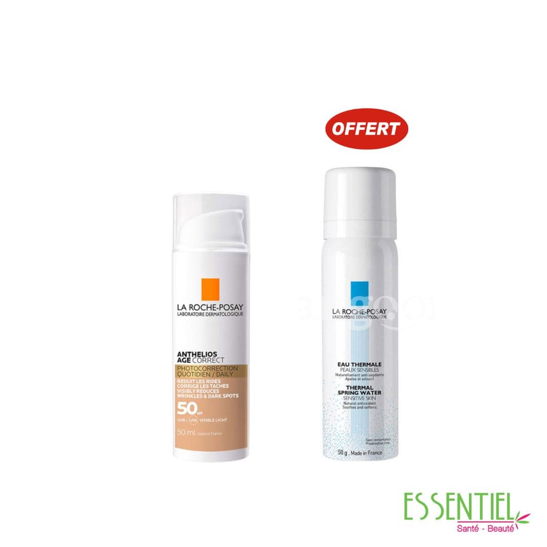 LA ROCHE POSAY ANTHELIOS AGE CORRECT SPF50, 50ml + LA ROCHE POSAY EAU THERMALE 50ML