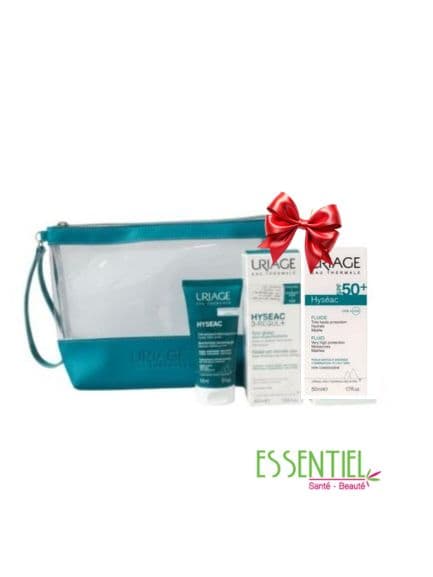 URIAGE TROUSSE HYSEAC FLUIDE SPF 50 + 3 REGUL SOIN GLOBAL+GEL NETTOYANT 50 ML