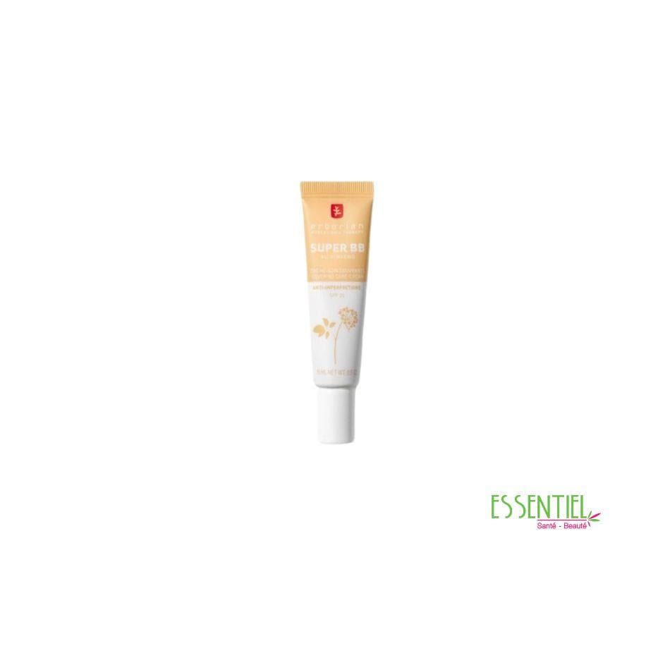 ERBORIAN SUPER BB CRÈME SOIN COUVRANTE AU GINSENG ANTI-IMPERFECTIONS SPF20 NUDE 15ML
