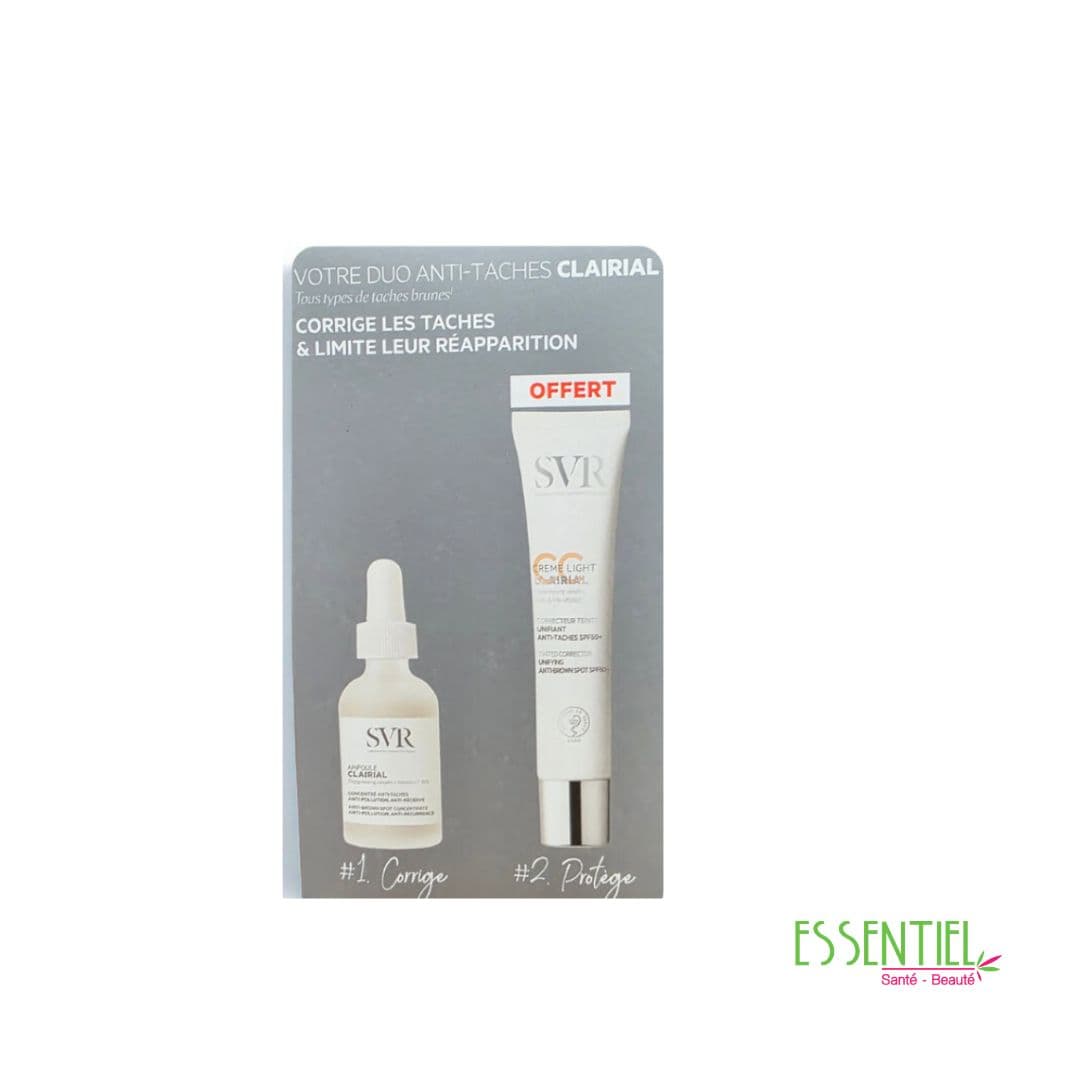 SVR Clairial Ampoule Concentré Anti-Taches + SVR CLAIRIAL CREME ANTI TACHES BRUNES SPF50+